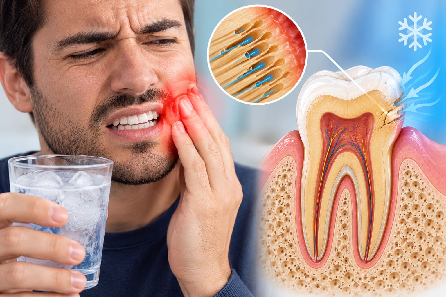 Dente sensibile al freddo: quando è normale e quando bisogna preoccuparsi